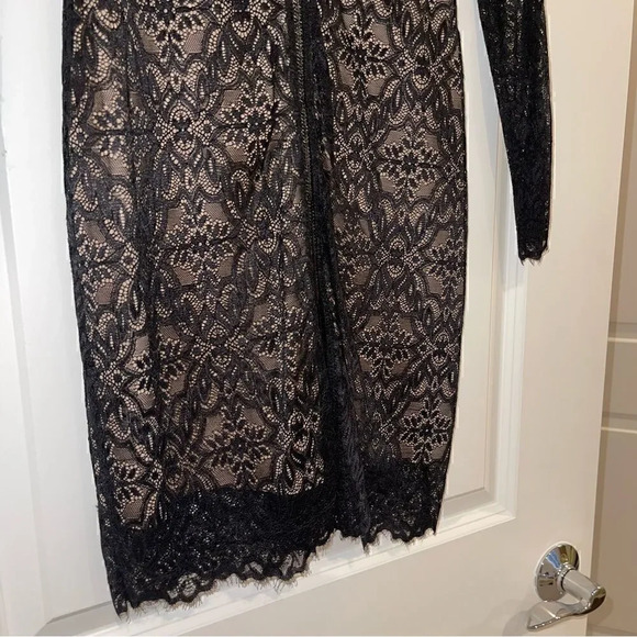 Wilfred Aritzia Black Janvry Lace long Sleeve Dress - Picture 6 of 9